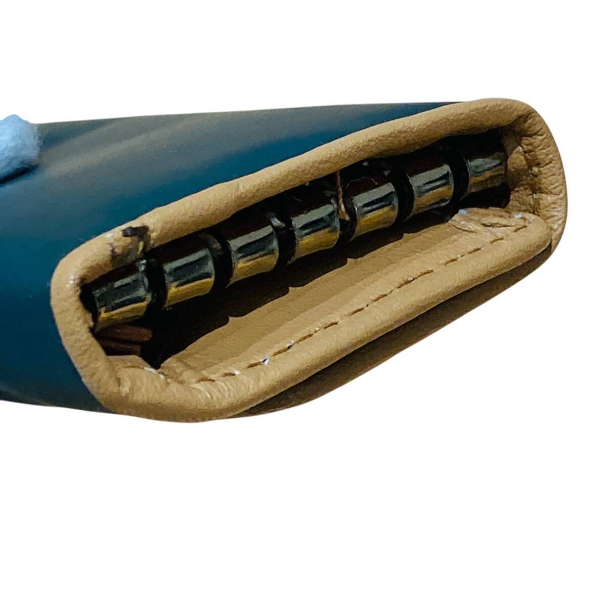 HUNTING WORLD ハンティングワールド バチュー クロス カーキ×ブラウン系 キーケース