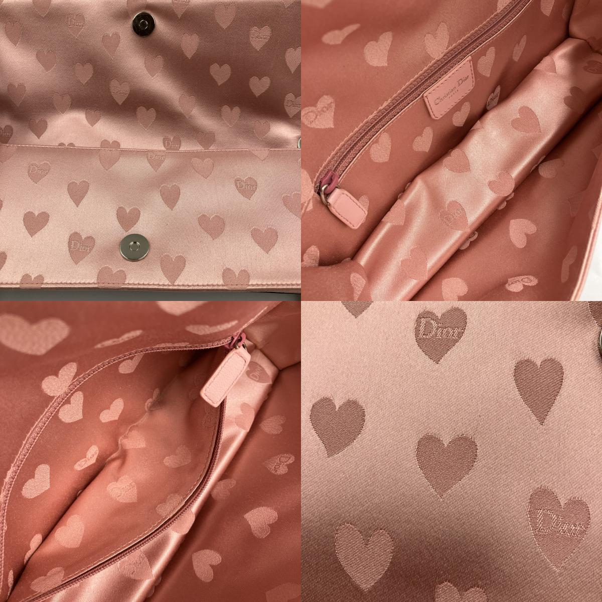 ディオール パテントレザー サテンチェーンショルダーバッグ 13MA-1024