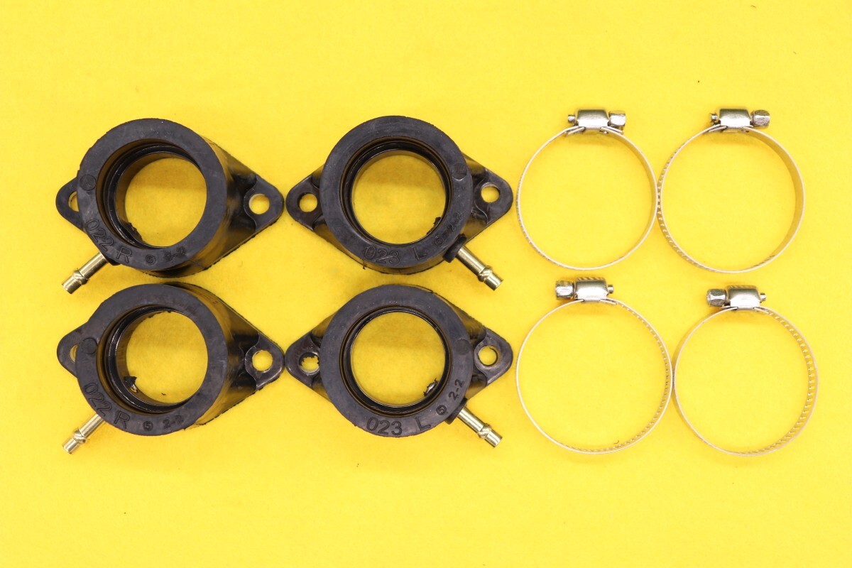 即納30日保証E63バンド付送料無料1台分4個新品リプロ Z1 Z2 kz900 kz1000 インマニ インシュレーター 16065-028 16065-029 管nsk-D_画像1