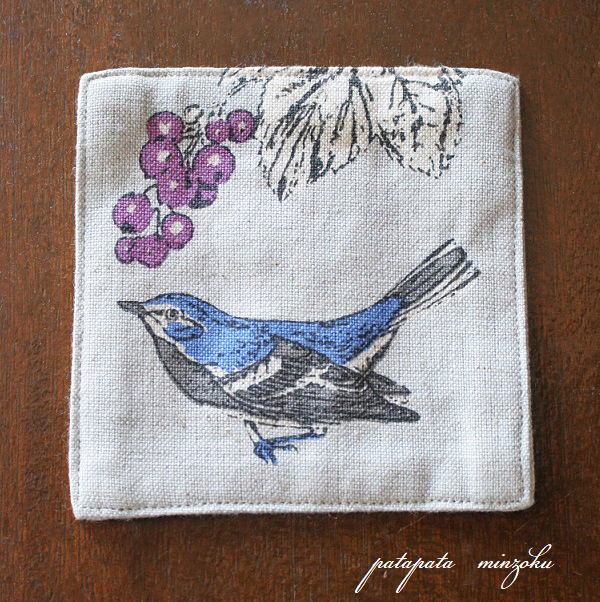 コルリ コースター 小鳥 鳥 パタミン 店舗什器 カフェ キッチン雑貨 ドリンク 小物 雑貨_画像1