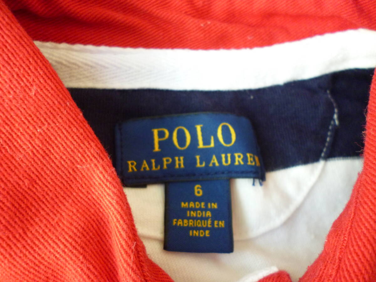 【美品】ラルフローレン紺ボーダーシャツ★120cm★_画像3