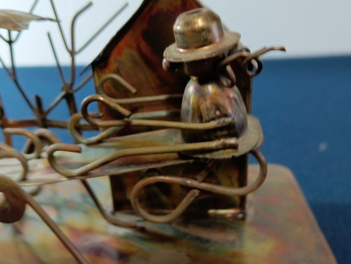 A215 музыкальная шкатулка античный способ украшение произведение искусства жестяная пластина работа товар металлические изделия 