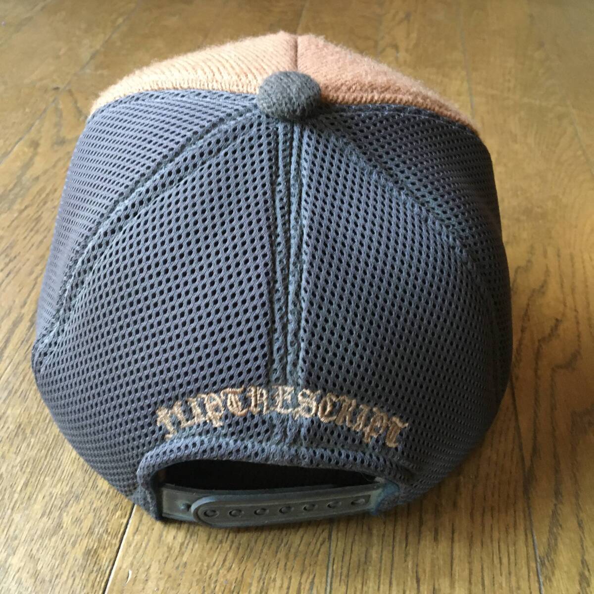 即決!秋冬用【FLIP THE SCRIPT/帽子 】ニット&メッシュ切り返しデザイン★サイズ:フリー_画像3