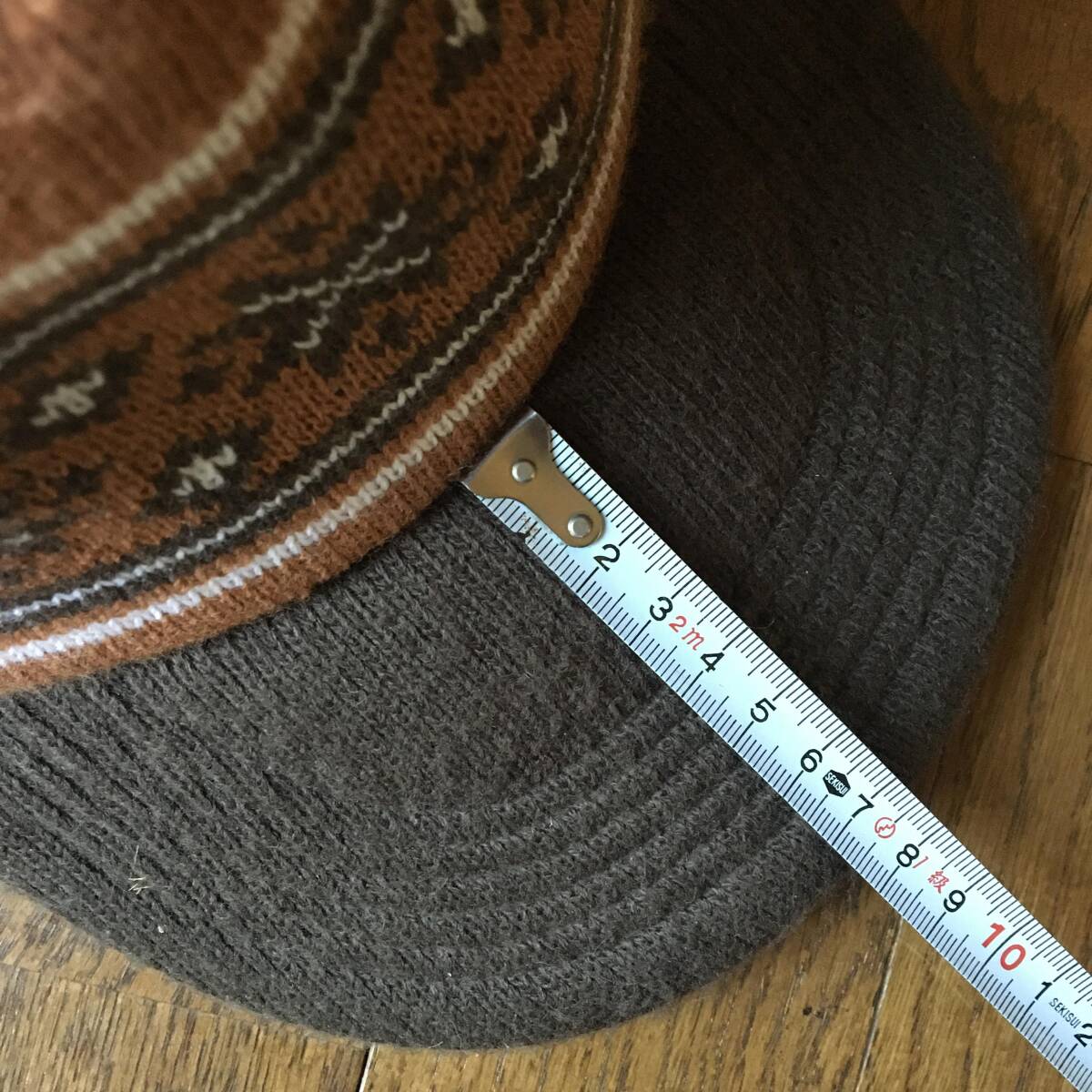 即決!秋冬用【FLIP THE SCRIPT/帽子 】ニット&メッシュ切り返しデザイン★サイズ:フリー_画像10