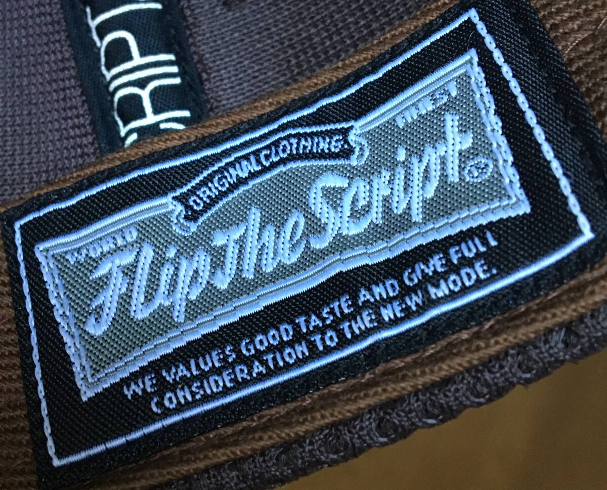 即決!秋冬用【FLIP THE SCRIPT/帽子 】ニット&メッシュ切り返しデザイン★サイズ:フリー_画像6