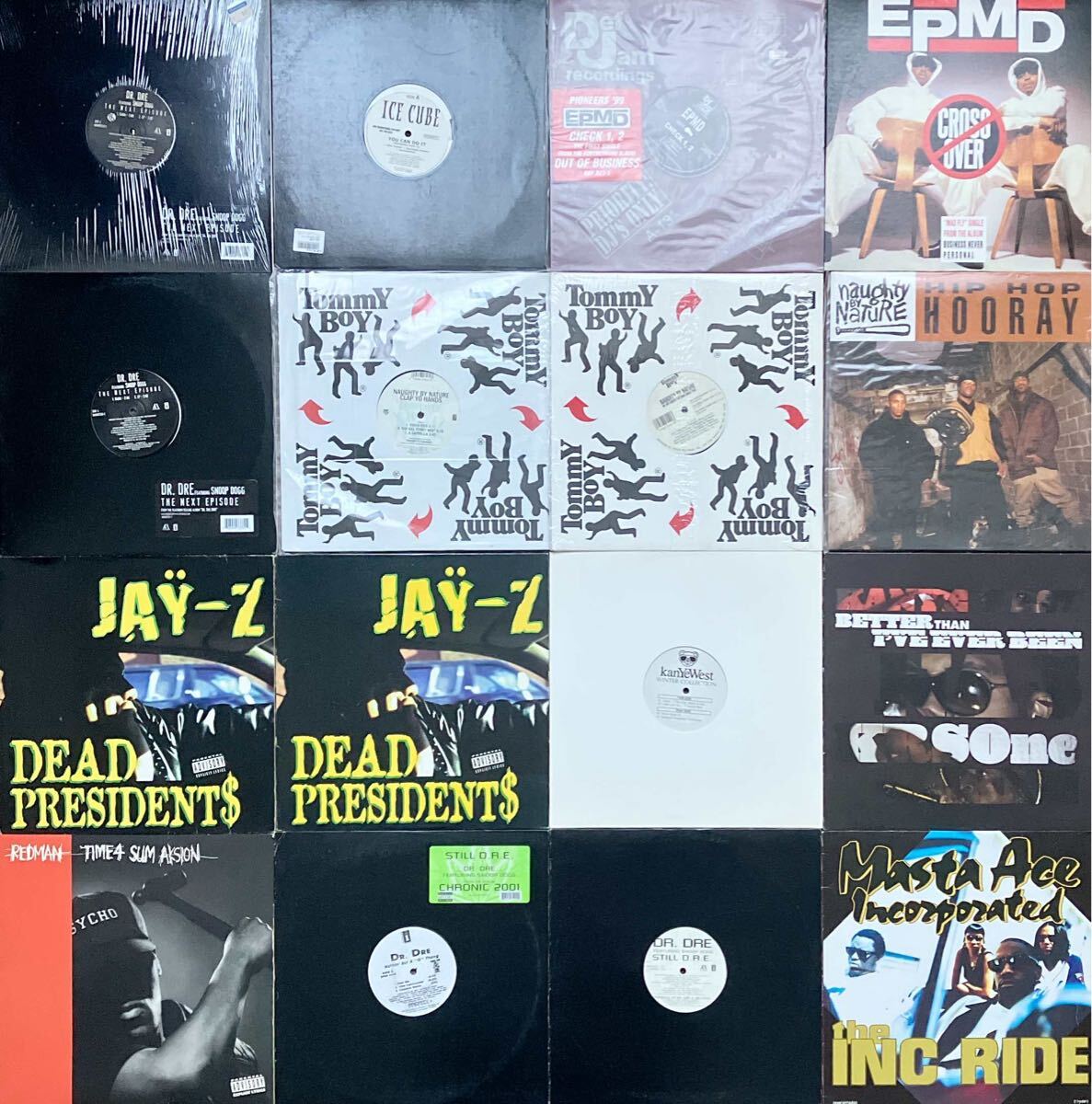 まとめ【90年代　HIPHOP ヒップホップ レコード 60枚　セット】DR.DRE ICE CUBE REDMAN KANYE WEST JAY-Z 名盤(pán)