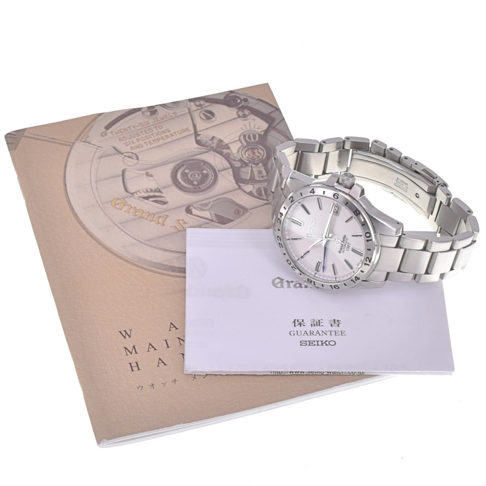 セイコー SEIKO SBGM025/9S66-00B0 グランドセイコー メカニカル GMT 自動巻き メンズ 良品 保証書付き G#142136_画像10