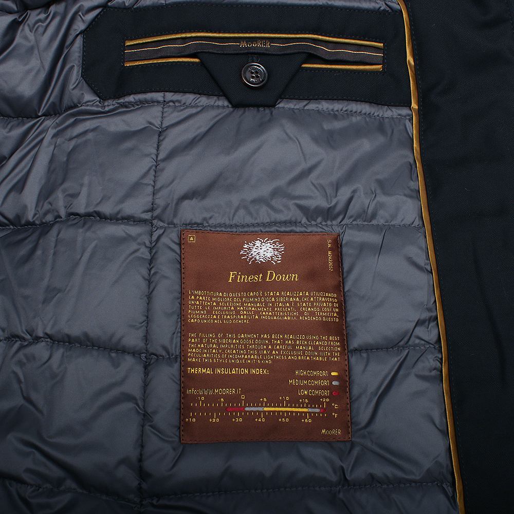 ムーレー MOORER ALBINI-PUM ダウンジャケット アウター MOUGI100090-ALBINI-DARKBLU-46 M メンズ ダークブルー ダウンジャケット_画像4