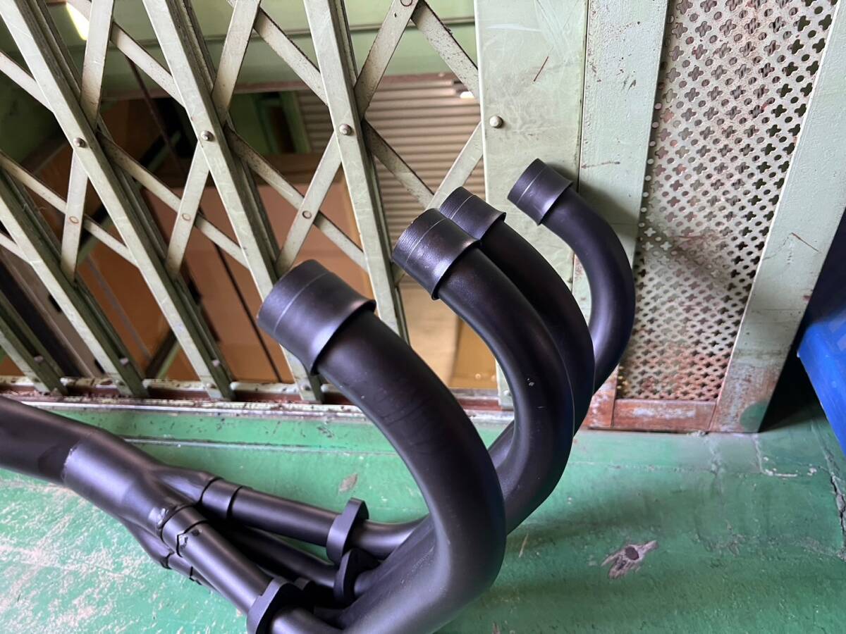 Ｚ４００ＦＸ　ショート管　黒７０Π　ロゴ無/社外 マフラー 手曲げ BEET Z550FXゼファーΧモリワキZ400GPヨシムラGPZ400F Z400J E1 E2 E3 _画像4