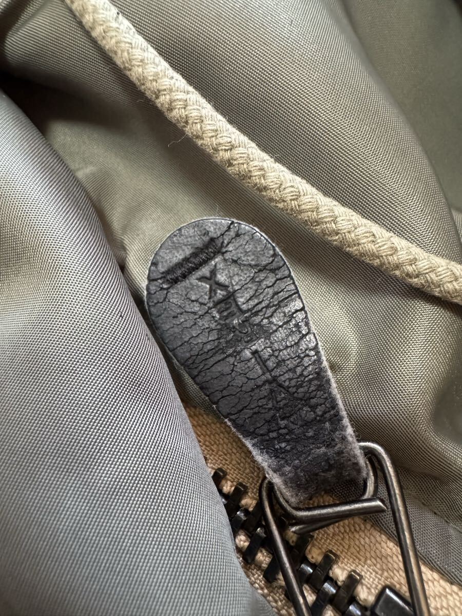 雰囲気抜群 AVIREX アーチロゴ エコファーモデル N-2B 短丈 フライトジャケット Mサイズ y2k バックロゴ_画像8