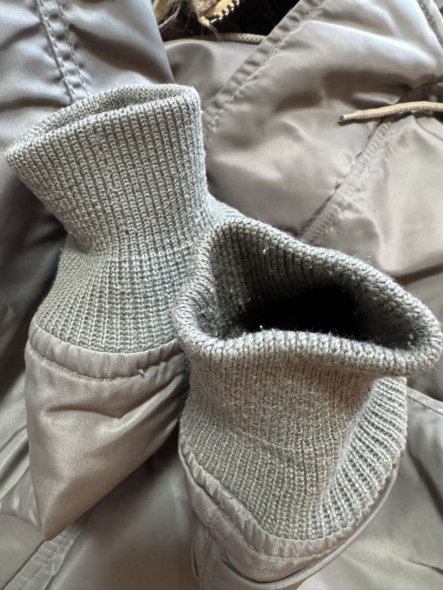 雰囲気抜群 AVIREX アーチロゴ エコファーモデル N-2B 短丈 フライトジャケット Mサイズ y2k バックロゴ_画像9