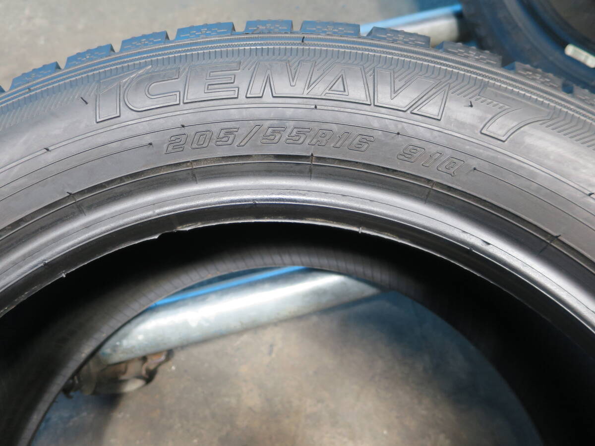 22年製未使用 205/55R16 91Q ◆ GOODYEAR ICENAVI7 ◆ 4本 C363 スタッドレス_画像10