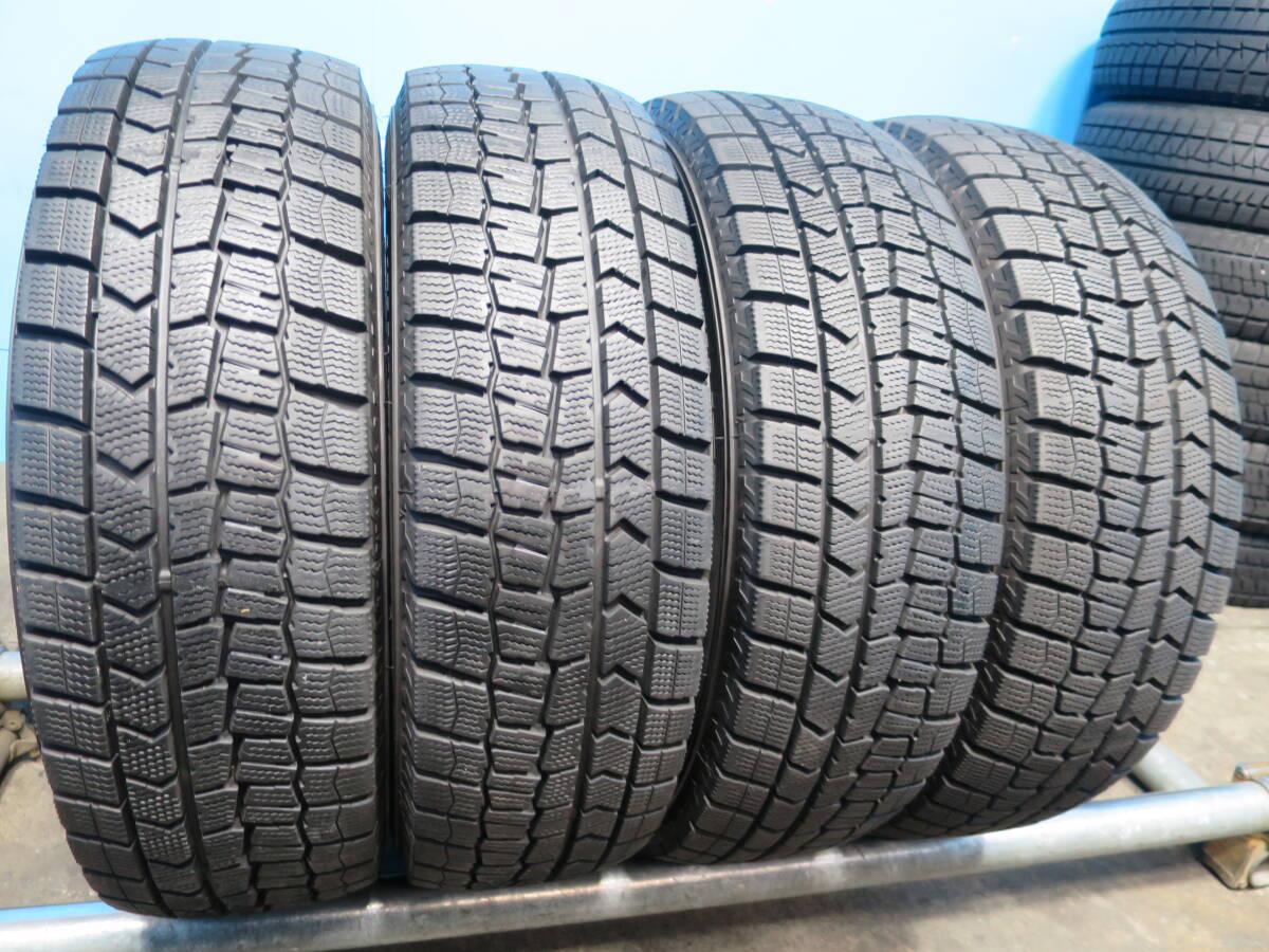 23年製バリ山 185/70R14 88Q ◆ DUNLOP WINTER MAXX WM02 ◆ 4本 C750 スタッドレス_画像1