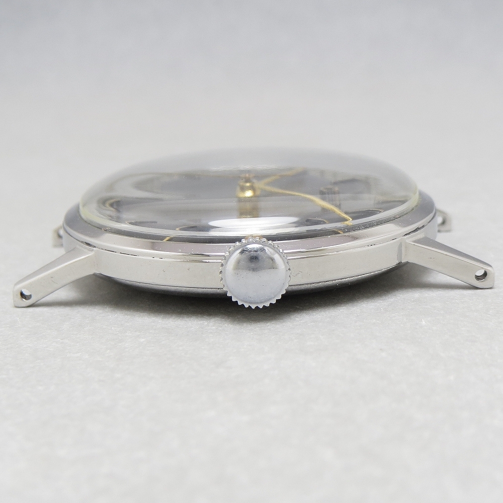 OH済 1950s CITIZEN シチズン センターセコンド 新本中三針 17石 機械式 手巻 腕時計 アンティーク チラネジ パラショック JAPAN MADE_画像6