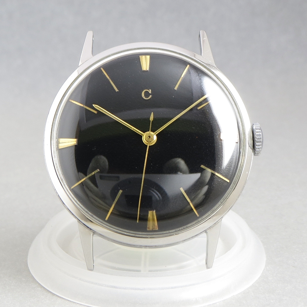 OH済 1950s CITIZEN シチズン センターセコンド 新本中三針 17石 機械式 手巻 腕時計 アンティーク チラネジ パラショック JAPAN MADE_画像5