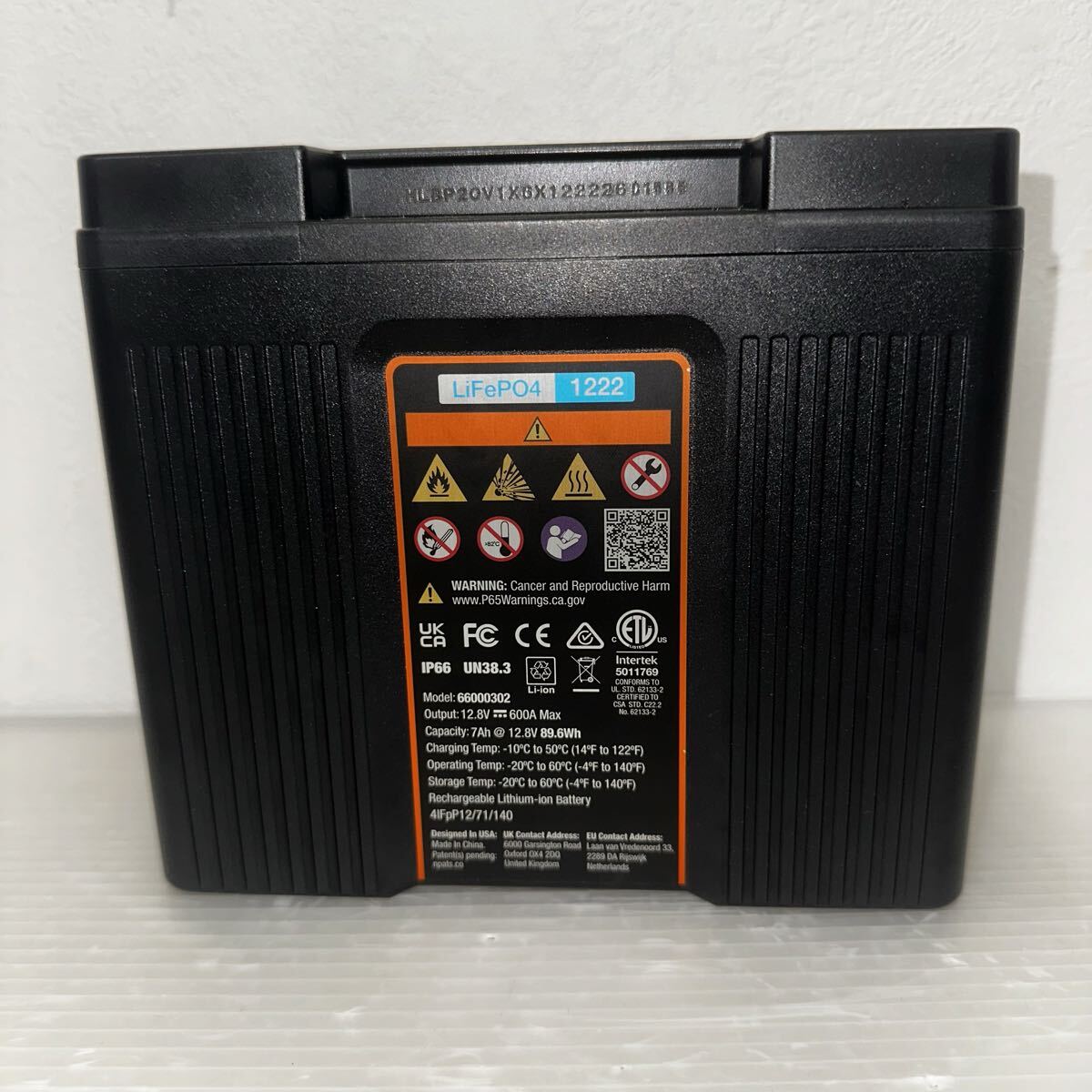 【未使用】Harley-Davidson 純正 リチウムバッテリー 12V 7Ah LiFePO4 66000392 ハーレーダビッドソン バイク用_画像4