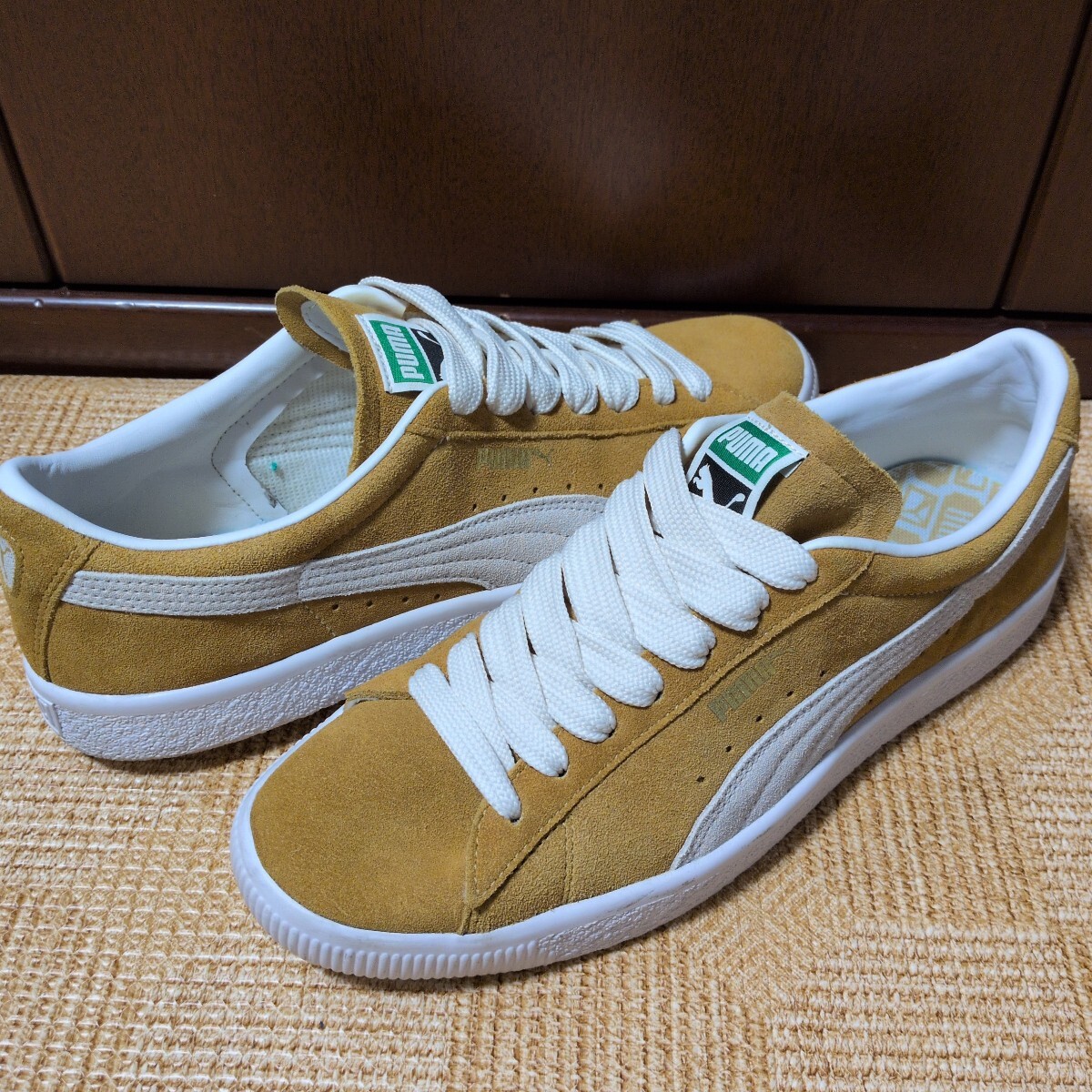 ヴィンテージ PUMA SUEDE ゴールド カラシ色 28センチ