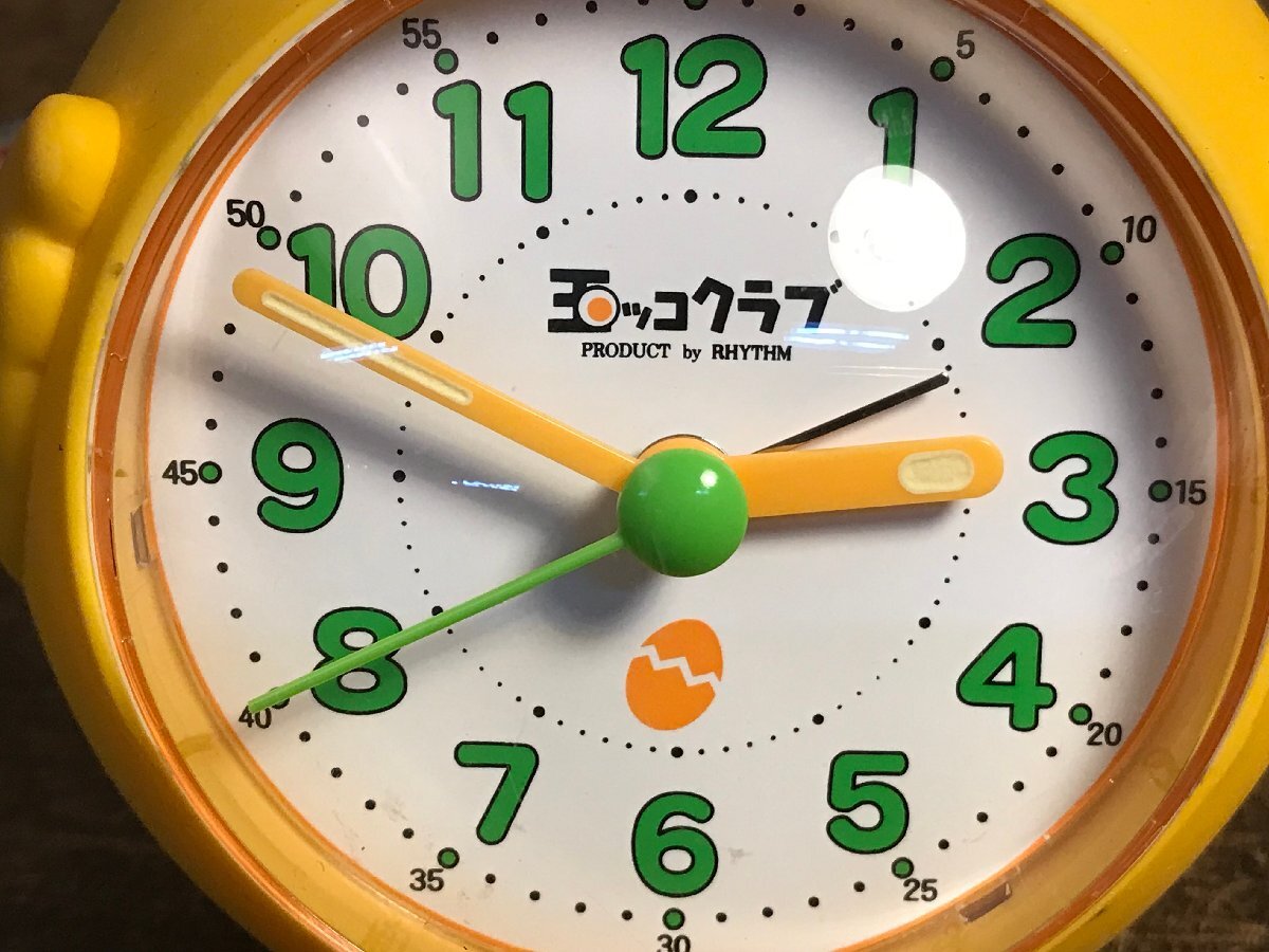 SS-9796■送料込■玉ッコクラブ RHYTHM アラーム おしゃべり 目覚まし 置時計 時計 アンティーク レトロ 323g●現(xiàn)狀動作品/くATら