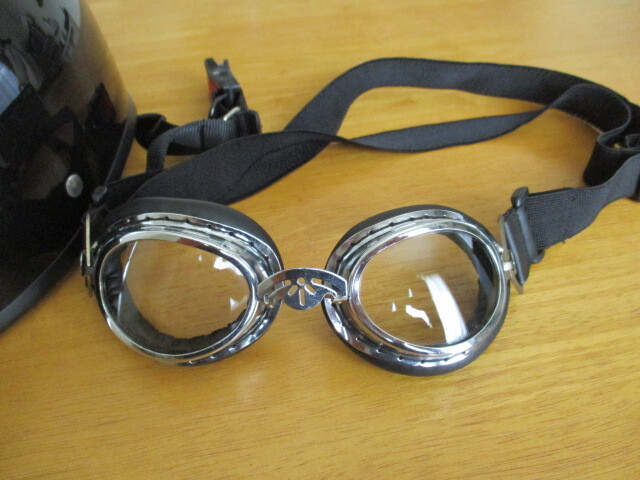  защитные очки есть полушлем чёрный (L)