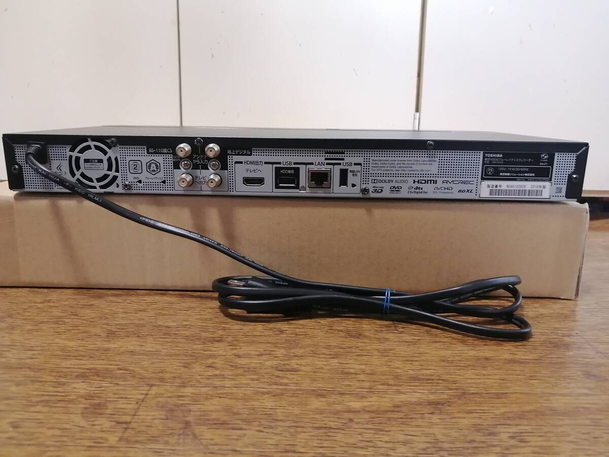 送料80S 東芝 HDD& BD DVD レコーダ－DBR-W508 HDDを2TBに換裝 録畫(huà)時(shí)間4倍の184時(shí)間 カード付 分解掃除 HDD検査使用時(shí)間591h 整備済