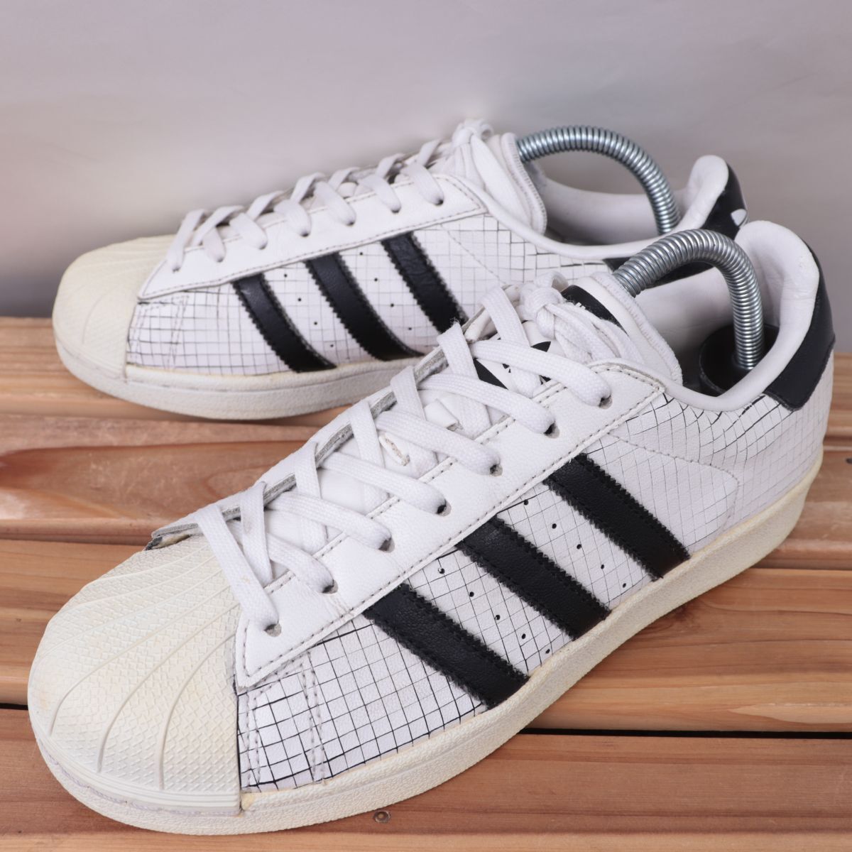 z1786 Adidas super Star US7 1/2 25.5cm/ белый белый чёрный черный adidas SUPERSTAR мужской спортивные туфли б/у z1786 Adidas super Star US7 1/2 25.5cm/ белый белый чёрный черный adidas SUPERSTAR мужской спортивные туфли б/у