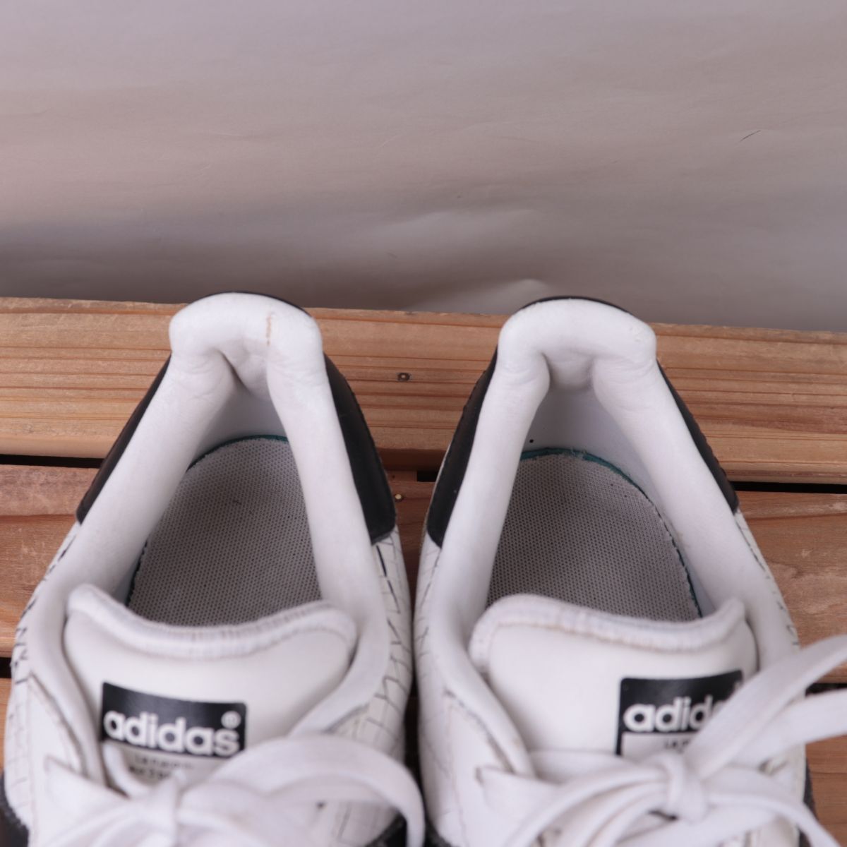 z1786 Adidas super Star US7 1/2 25.5cm/ белый белый чёрный черный adidas SUPERSTAR мужской спортивные туфли б/у 