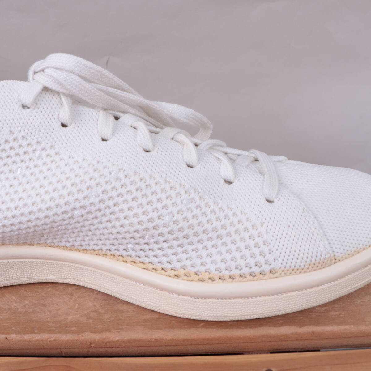 z2252 Adidas Stansmith prime вязаный US11 29.0cm/ белый белый зеленый adidas STAN SMITH OG PK мужской спортивные туфли б/у 