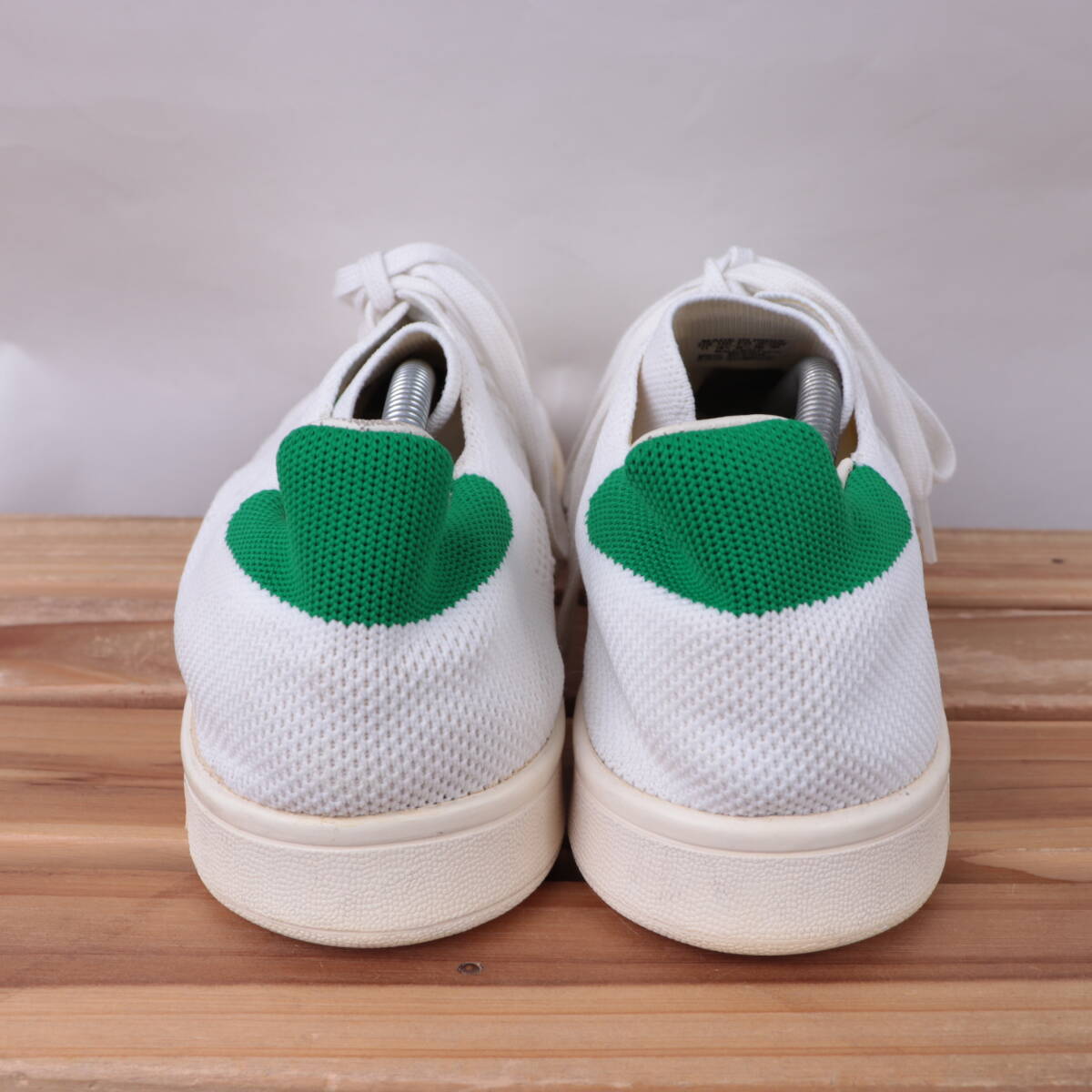 z2252 Adidas Stansmith prime вязаный US11 29.0cm/ белый белый зеленый adidas STAN SMITH OG PK мужской спортивные туфли б/у 