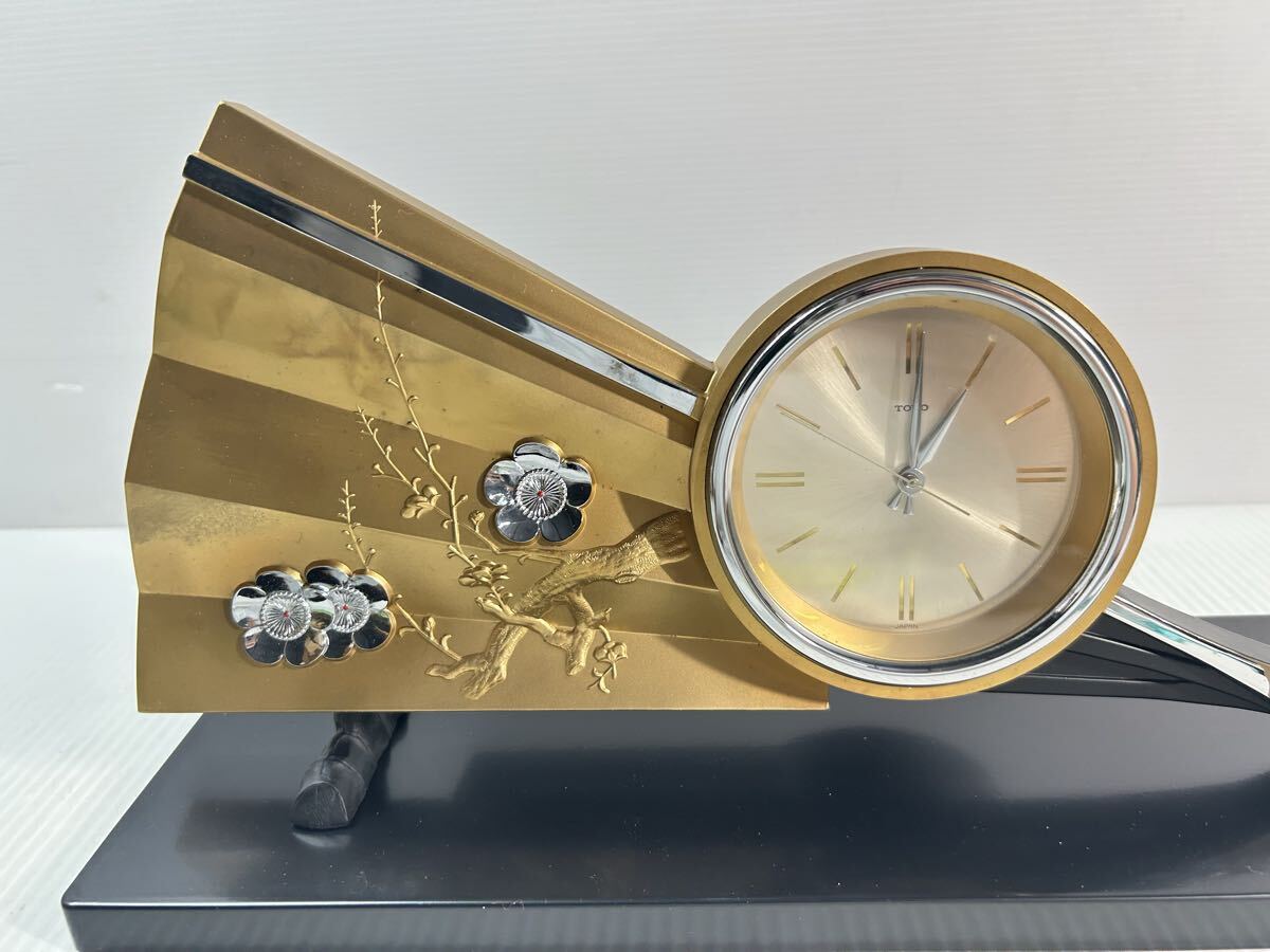 9-94 置時(shí)計(jì) 時(shí)計(jì)　レトロ アンティーク TOYO 富來扇　