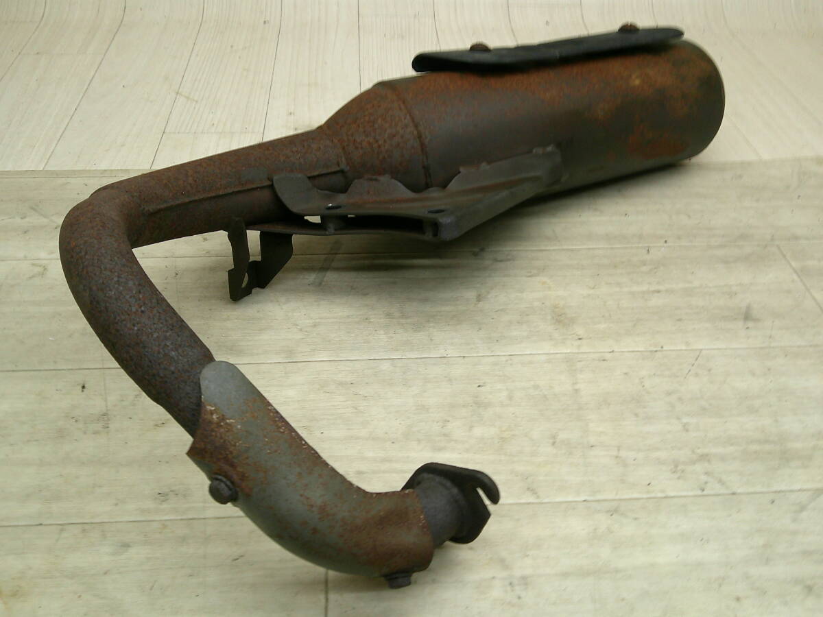 (FP)純正タイプマフラー AF30-1222 タクト50/TACT AF24E N.T.B. 穴あきなし ツマリなし 2スト/チャンバー ベース(検索 ディオ/流用)_画像3