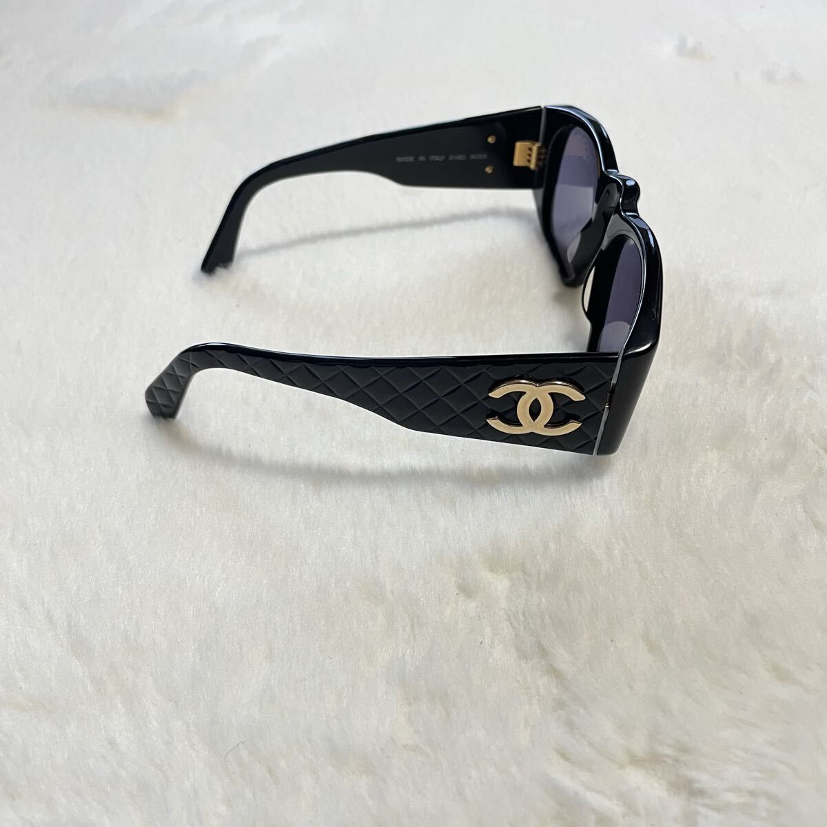 【1円?】 極美品 CHANEL シャネル サングラス ココマーク ブラック 01450 94305 マトラッセ ゴールド メガネ 眼鏡　高級(jí)感