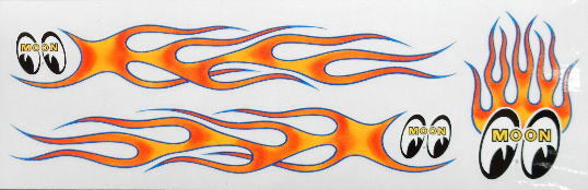 ムーンアイズ MOONEYES Sticker ステッカー Flamin' MOON [DM220]..._画像5