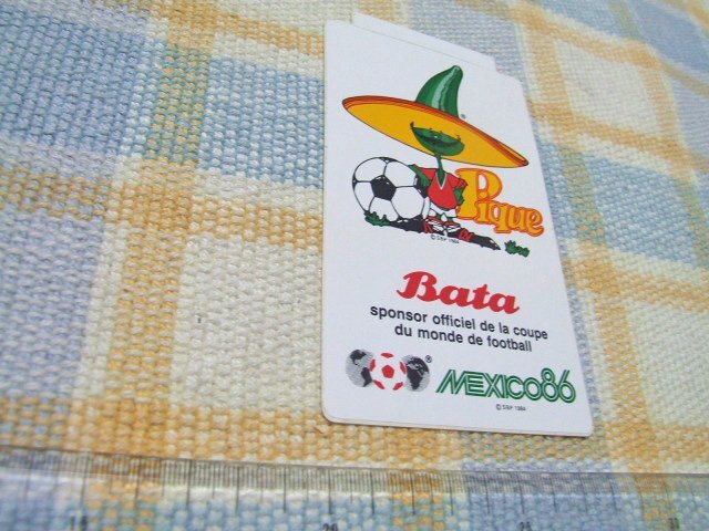 1986 FIFAワールドカップ/メキシコ/ステッカー/シール/ ※ ヤフーショッピングストア/レア物商会・健美堂でも出品中!_画像1
