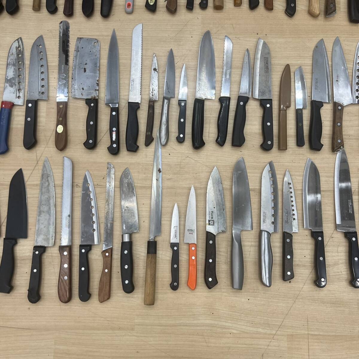 【未検品】和包丁 洋包丁 まとめ売り 100本以上 三徳包丁 牛刀 刺身 柳刃 中華 菜切り ペティナイフ 料理 調(diào)理道具 調(diào)理器具 ②