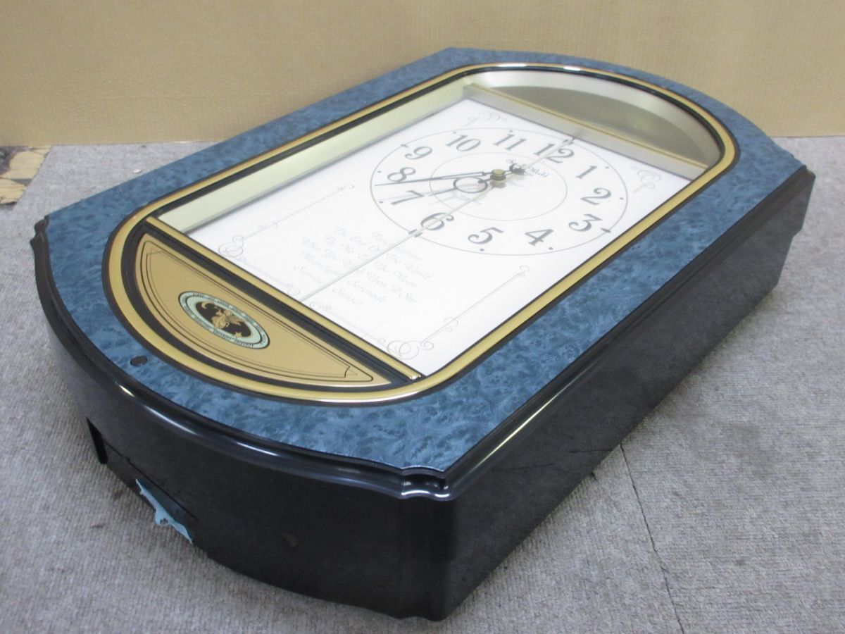 T030-N35-5331 リズム時計 スモールワールド 4MH744RH 掛け時計 ジャンク 現(xiàn)狀品1