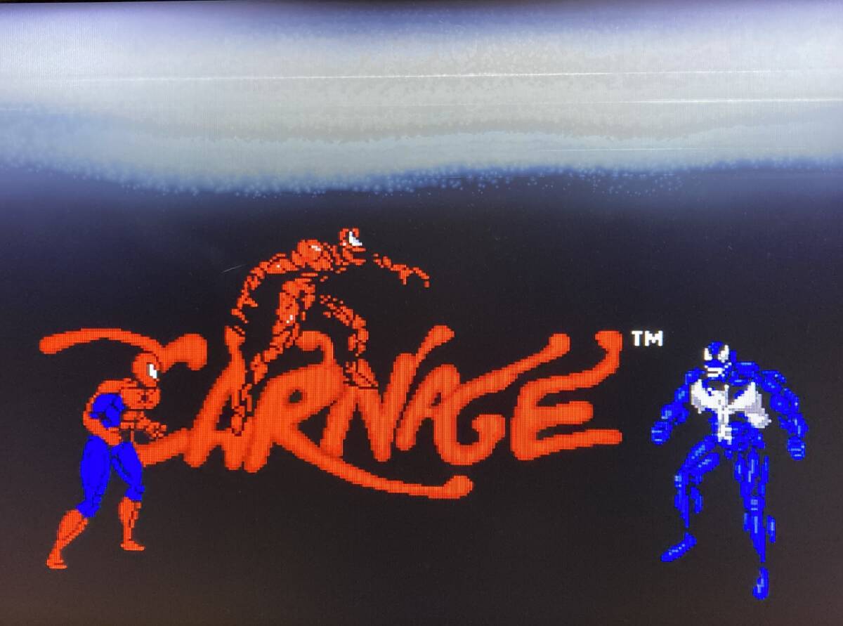 北米GENESIS Spider-man and Venom Maximum Carnage スパイダーマン マキシマムカーネイジ 赤ロム_画像5
