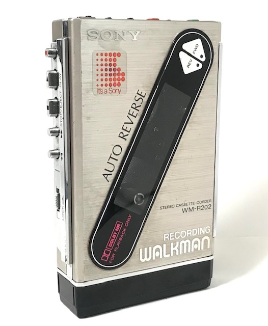 [美品][希少][美音][整備品] SONY ウォークマン WM-R202 電池ボックス付き シャンパンゴールド (カセットテープ 再生/録音)