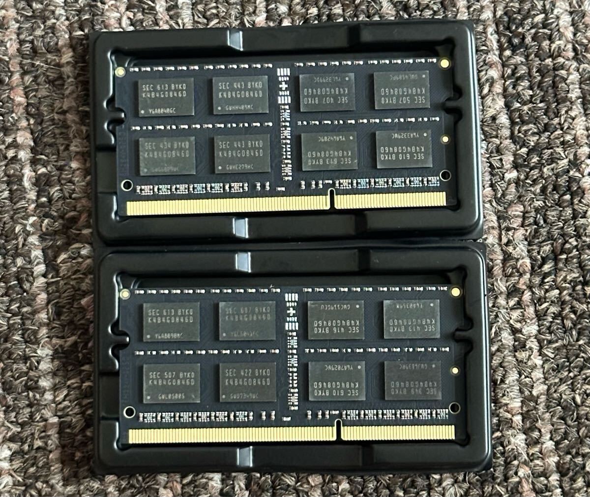 新品未使用 サムスンチップス samsungチップス 16GB(8GB×2枚) 2RX8 DDR3L 1600MHz PC3L-12800S SODIMM 204pinラップトップメモリRAM