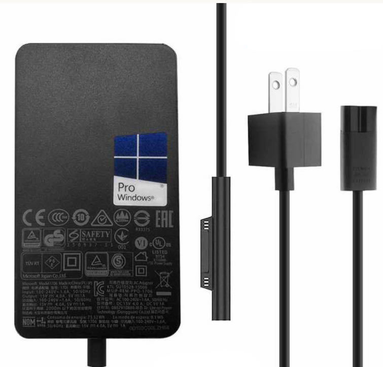 【送料無料】★純正品★新品 Surface Pro model1800 充電器 マイクロソフト 44W 15V 2.58A 電源アダプター サーフェス AC充電器