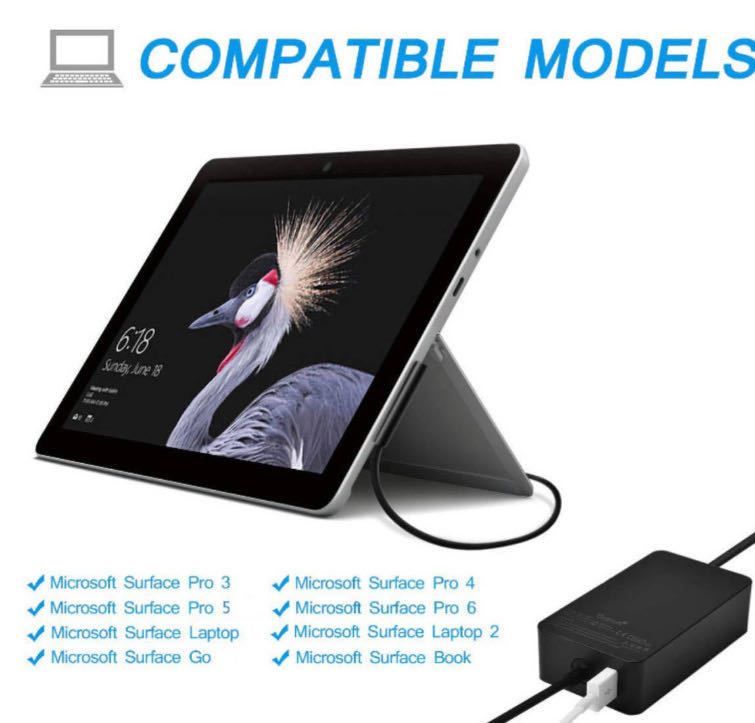 【送料無料】★純正品★新品 Surface Pro model1800 充電器 マイクロソフト 44W 15V 2.58A 電源アダプター サーフェス AC充電器