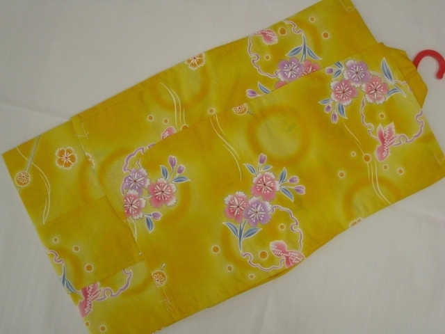 ★ 新品　ゆかた 浴衣　５～６才用　大三ツ身　大三つ身 110ｃｍ ★ 10