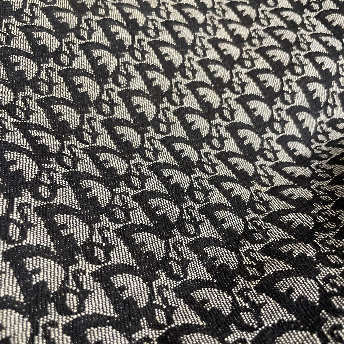 Christian Dior ショルダーバッグ トロッター オブリーク ジャガード キャンバス レザー ディオール クリスチャンディオール ネイビー