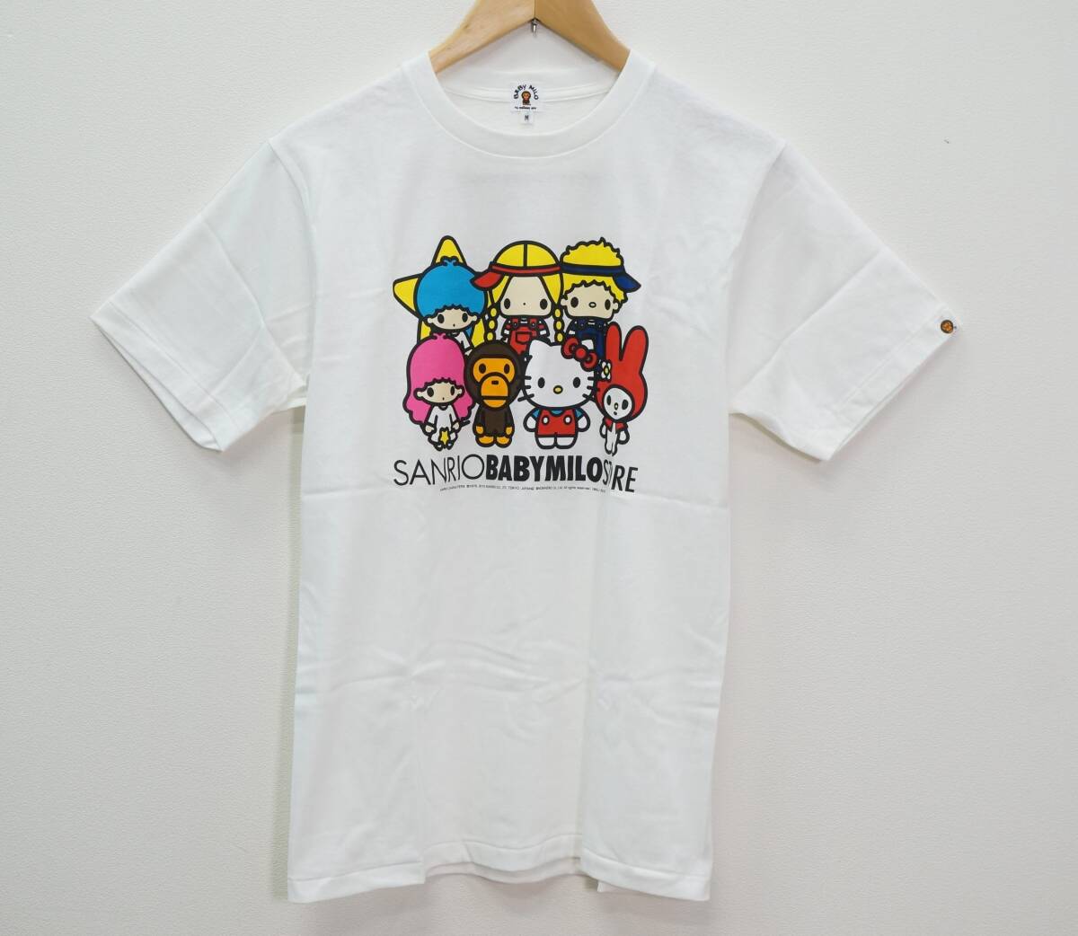 東ハ:未使用【A BATHING APE×サンリオ/ア ベイシング エイプ】HELLO KITTY×BABY MILO TEE ベビーマイロ キティ マイメロ Ｔシャツ ★送無_画像2