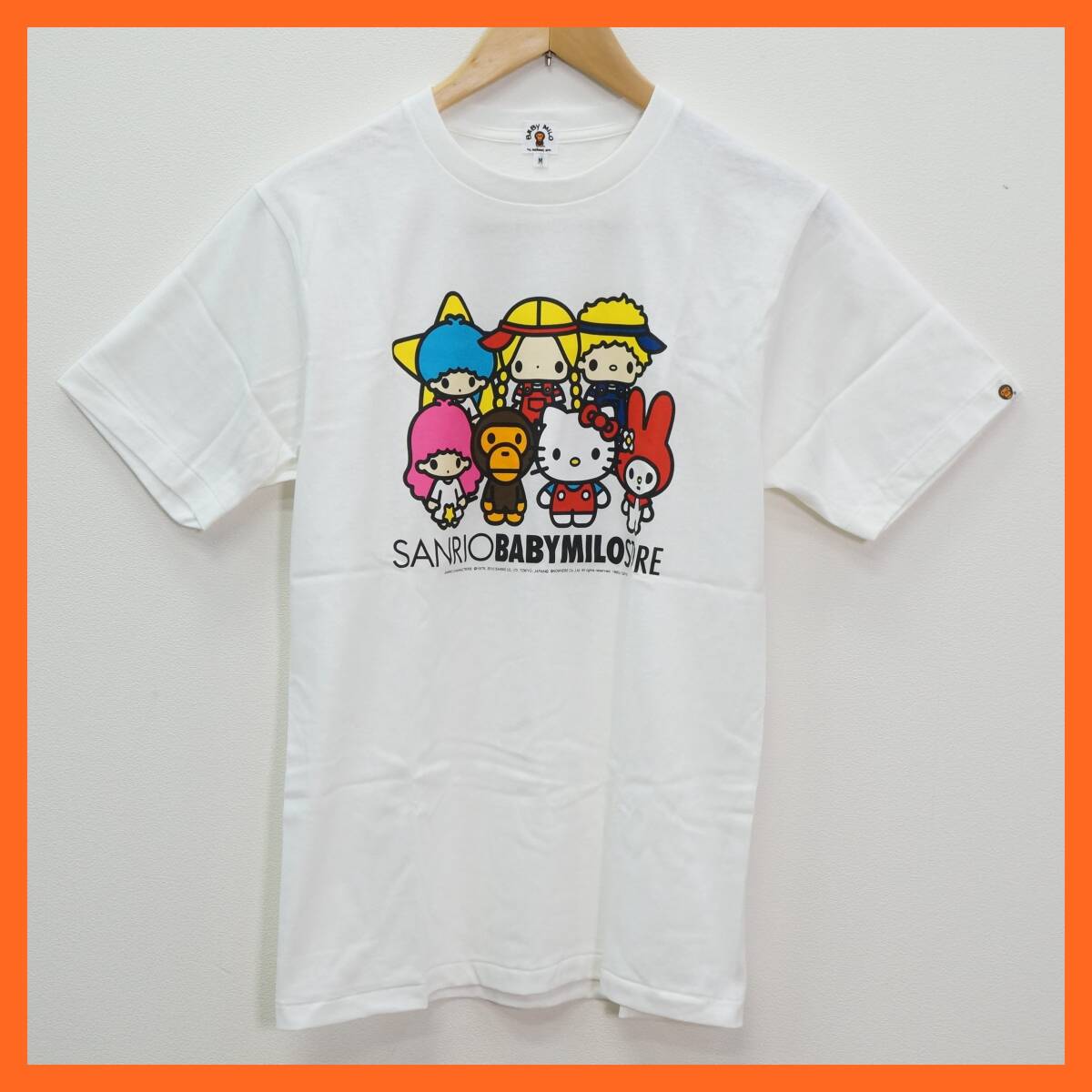 東ハ:未使用【A BATHING APE×サンリオ/ア ベイシング エイプ】HELLO KITTY×BABY MILO TEE ベビーマイロ キティ マイメロ Ｔシャツ ★送無_画像1