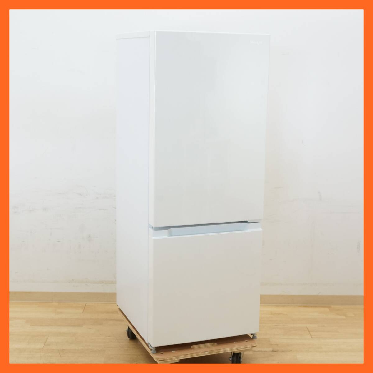 前ダ：【日立】2ドア 冷凍冷蔵庫 154L RL-154RA 2021年 パールホワイト 3段ドアポケット こものバスケット付き ★送料無料★_画像1