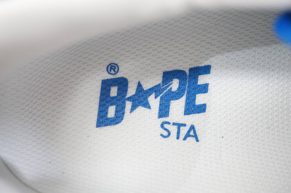 東ハ:未使用【A BATHING APE/ア ベイシング エイプ】FOOT Soldier BAPE STA ブルー×迷彩 28㎝ ベイプ スニーカー ★送料無料★_画像5