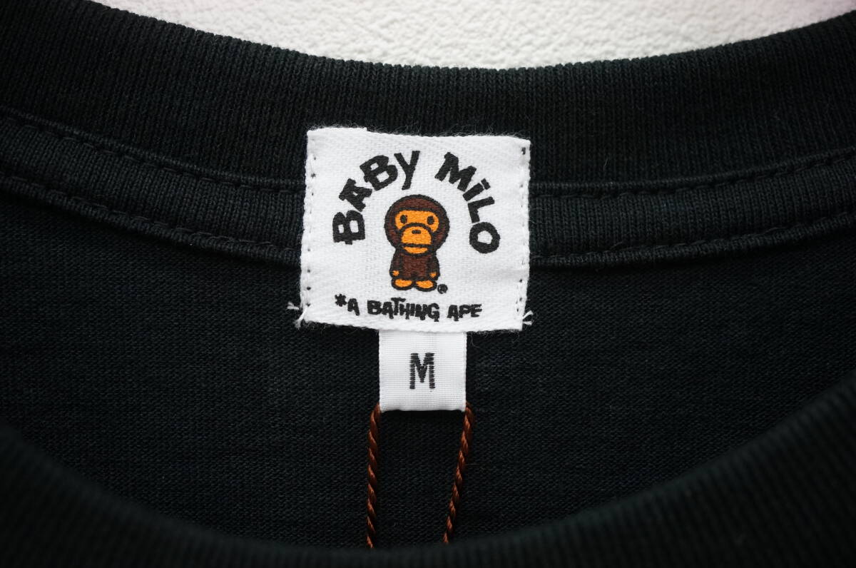 東ハ:未使用【A BATHING APE/ア ベイシング エイプ】HELLO KITTY×BABY MILO ベビーマイロ ハローキティ TEE M ブラック Ｔシャツ★送料無_画像5