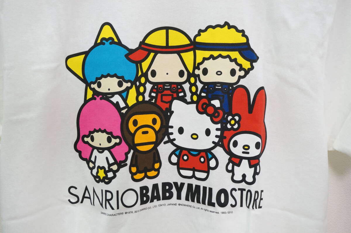 東ハ:未使用【A BATHING APE×サンリオ/ア ベイシング エイプ】HELLO KITTY×BABY MILO TEE ベビーマイロ キティ マイメロ Ｔシャツ ★送無_画像3