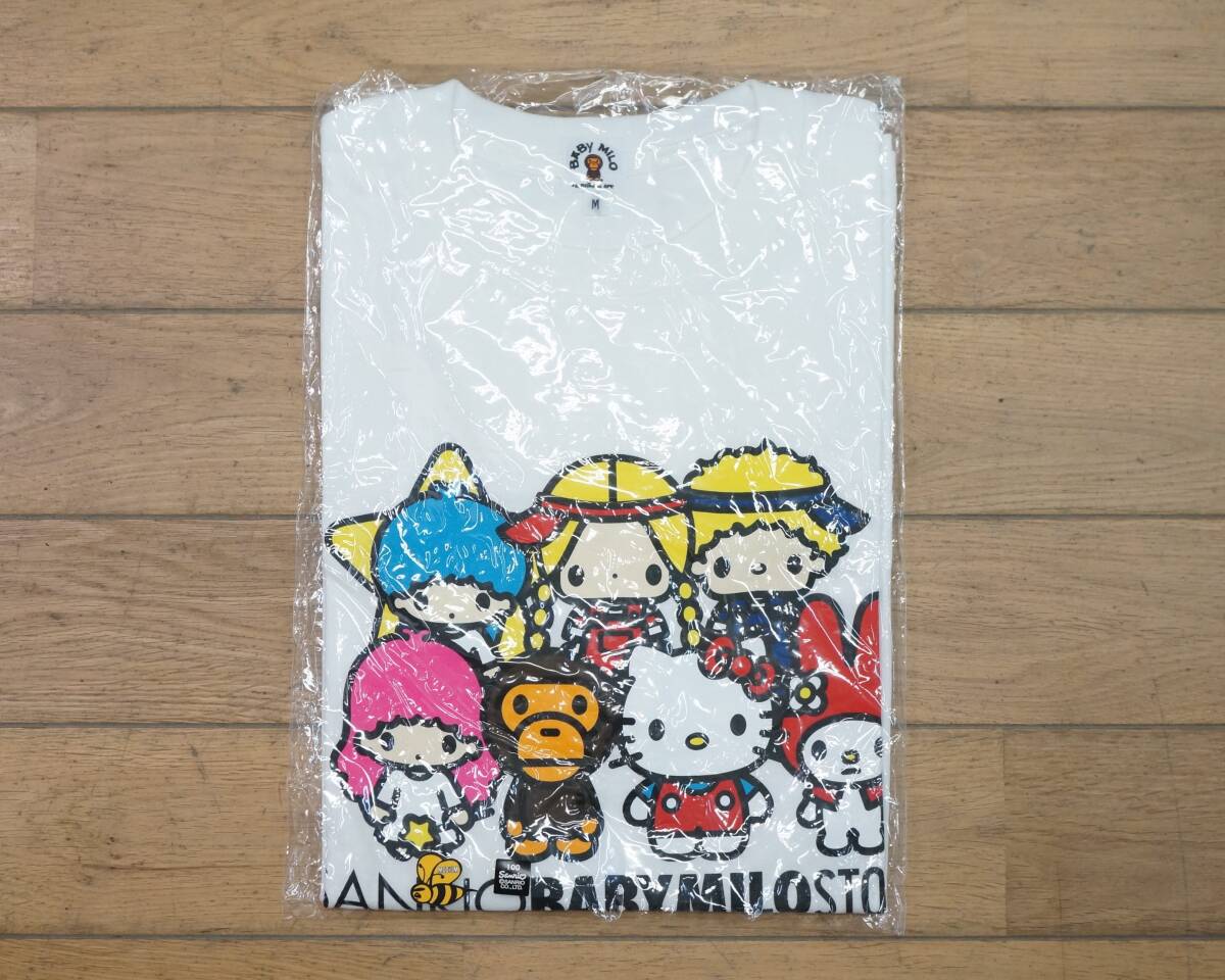 東ハ:未使用【A BATHING APE×サンリオ/ア ベイシング エイプ】HELLO KITTY×BABY MILO TEE ベビーマイロ キティ マイメロ Ｔシャツ ★送無_画像5