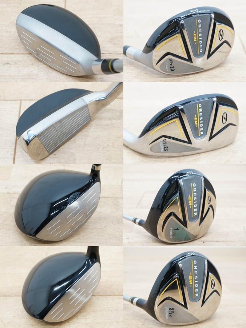 前ダ：【つるやゴルフ】ワンサイダー EM フレックス SR ゴルフクラブセット 12本 キャディバッグ カバー メンズ ★送料無料★_画像6